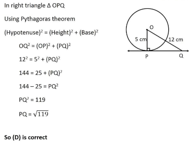 Exercise 101 Chapter 10 Class 10 Circles Neutron Classes 